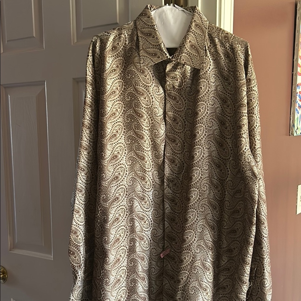 Paisley Button-Up Shirt